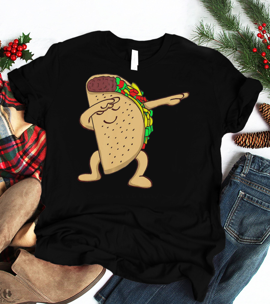 Funny Dabbing Taco Dance Pose T-Shirt