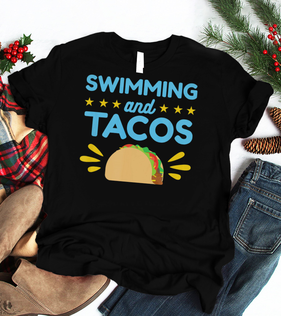 Swimming And Tacos Stars Taco T-Shirt