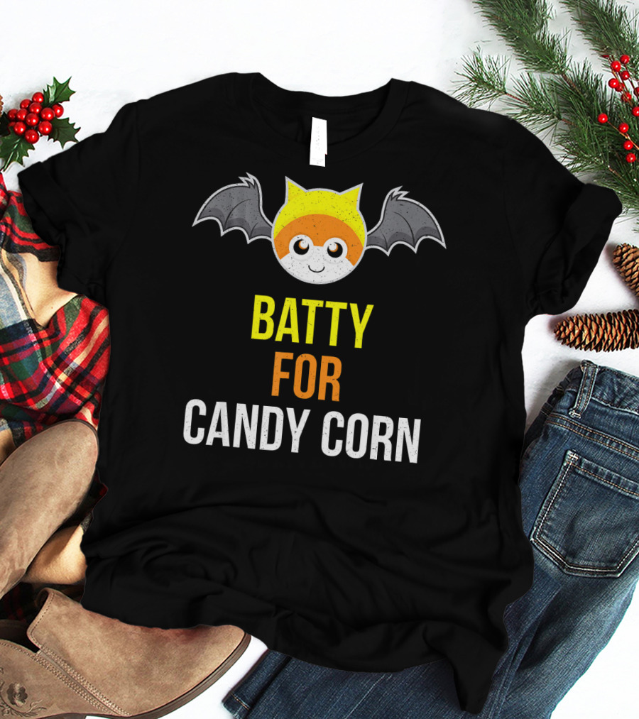 BATTY FOR CANDY CORN Adult And Youth T-Shirt