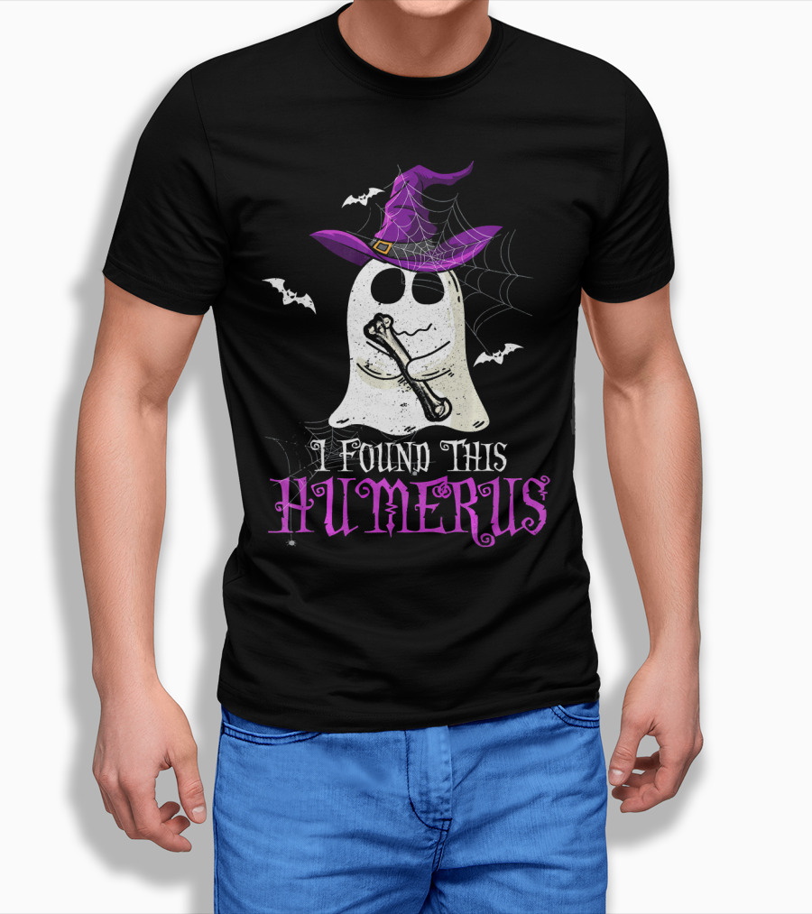 I Found This Humerus Funny Halloween Ghost Costume T-Shirt