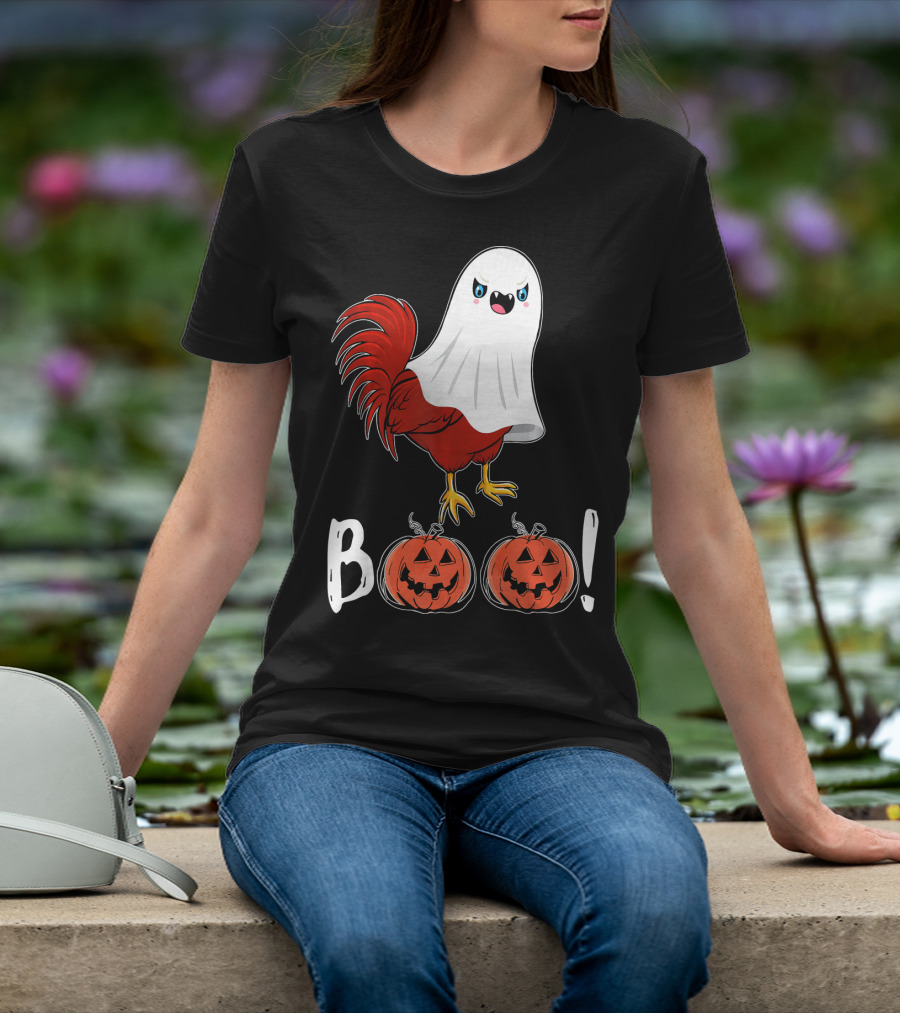 BOO Chicken Ghost Jack-O'-Lanterns T-Shirt