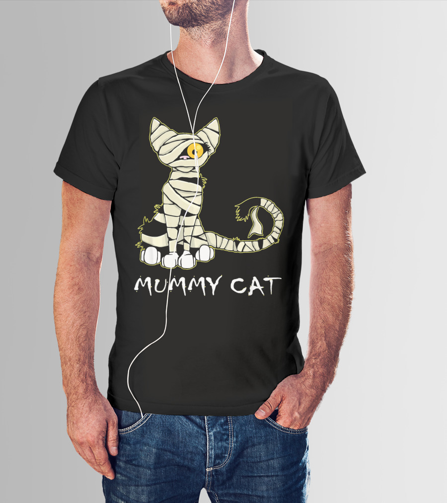 Mummy Cat Black Cat Mummy T-Shirt