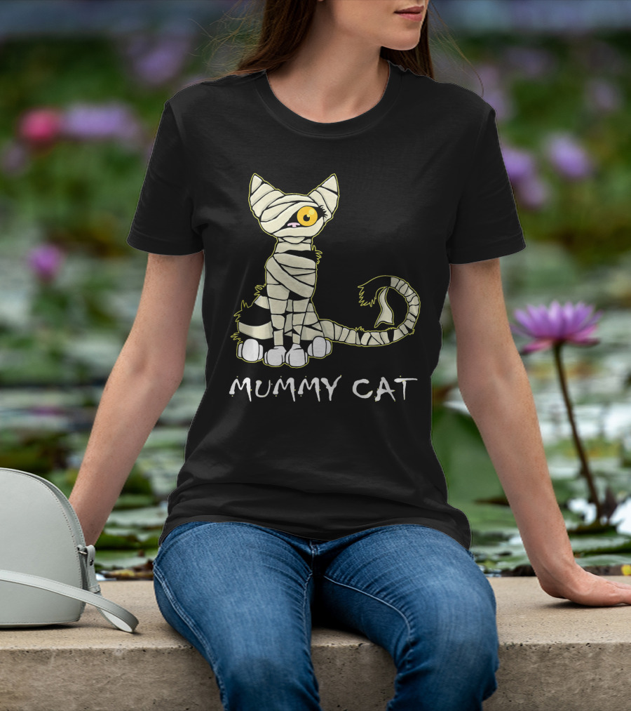 Mummy Cat Black Cat Mummy T-Shirt