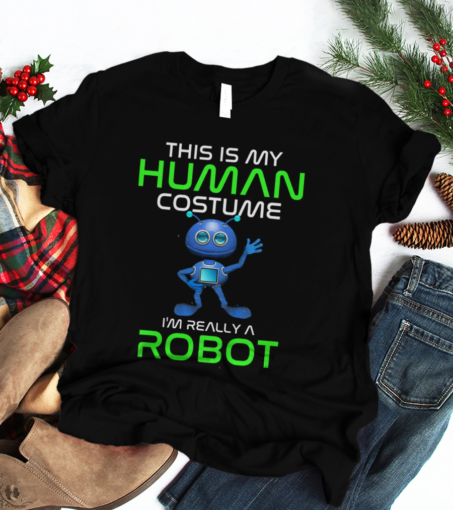 This Is My Human Costume I'm Really A Robot T-Shirt