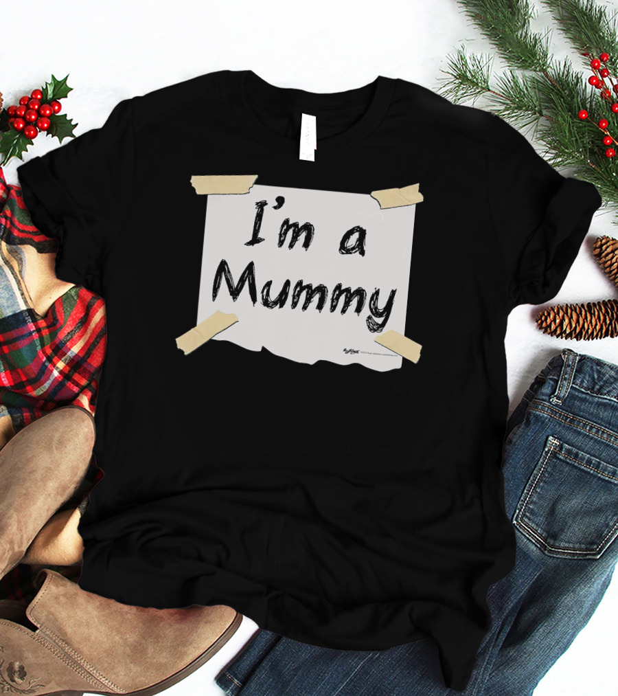 I'm A Mummy Taped Note T-Shirt