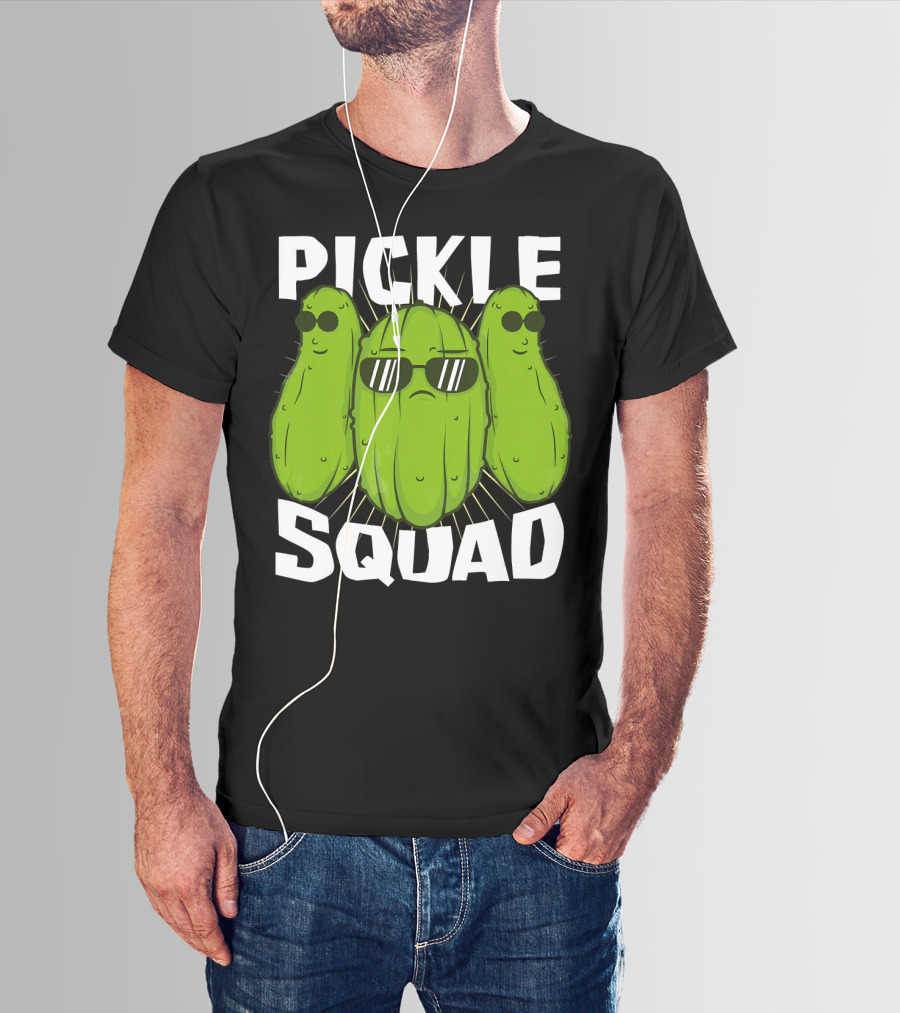 Pickle Squad Cool Sunglasses Trio T-Shirt