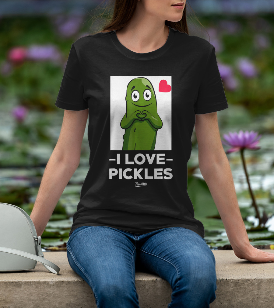 I Love Pickles Squad Heart Party T-Shirt