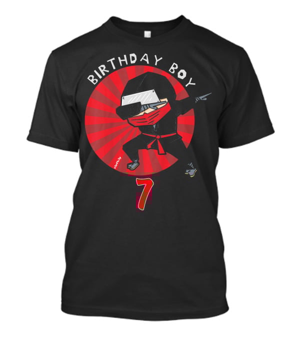 Birthday Boy 7 Ninja T-Shirt