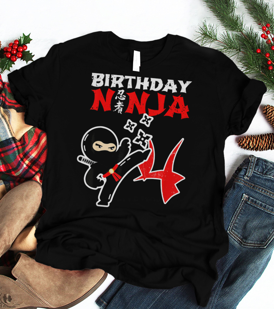 BIRTHDAY NINJA Party Supplies Kick Action T-Shirt