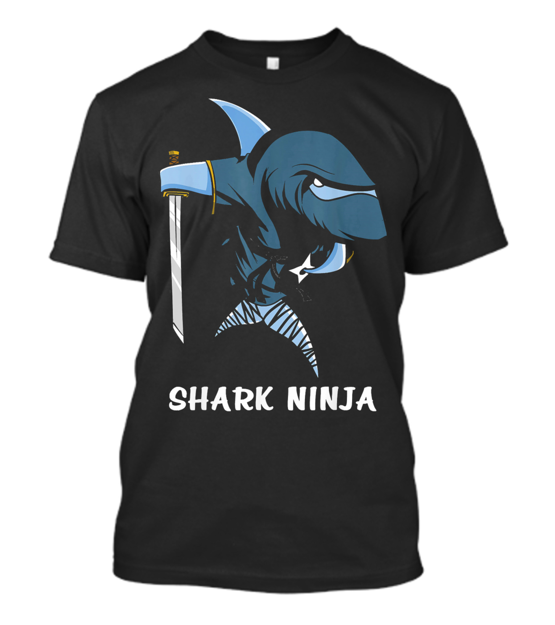 Shark Ninja Karate Samurai Martial Ocean Warrior T-Shirt
