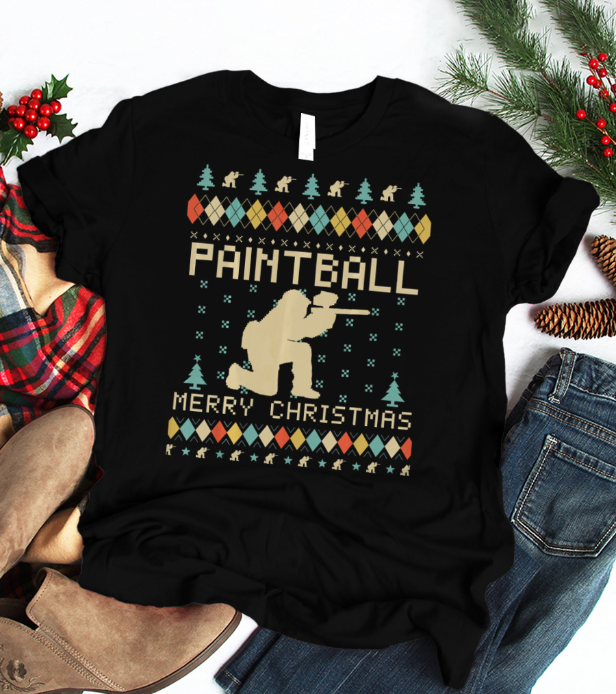 PAINTBALL MERRY CHRISTMAS T-Shirt