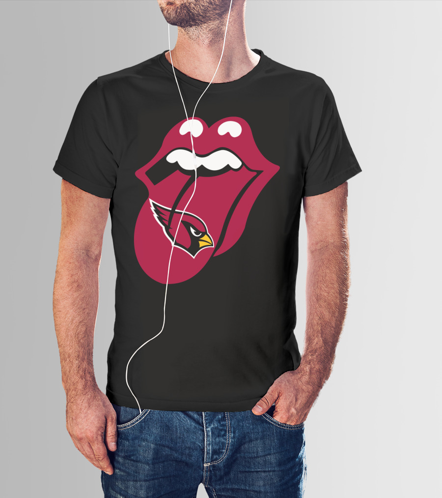 Arizona Cardinals Logo Tongue Icon T-Shirt