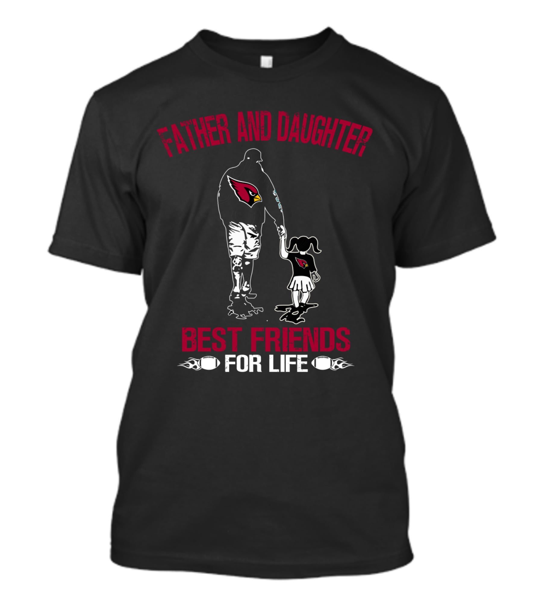 Father And Daughter Arizona Cardinals Best Friends For Life T-Shirt