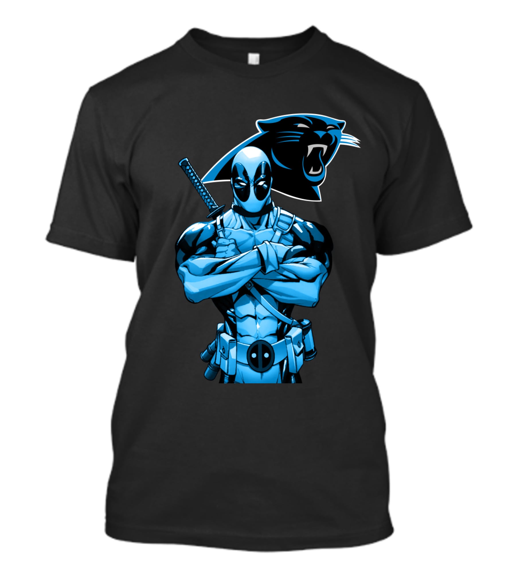Carolina Panthers Deadpool Fusion T-Shirt