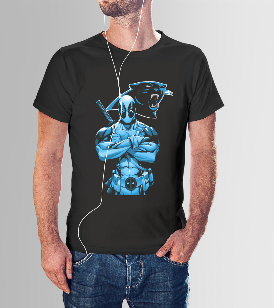 Carolina Panthers Deadpool Fusion T-Shirt