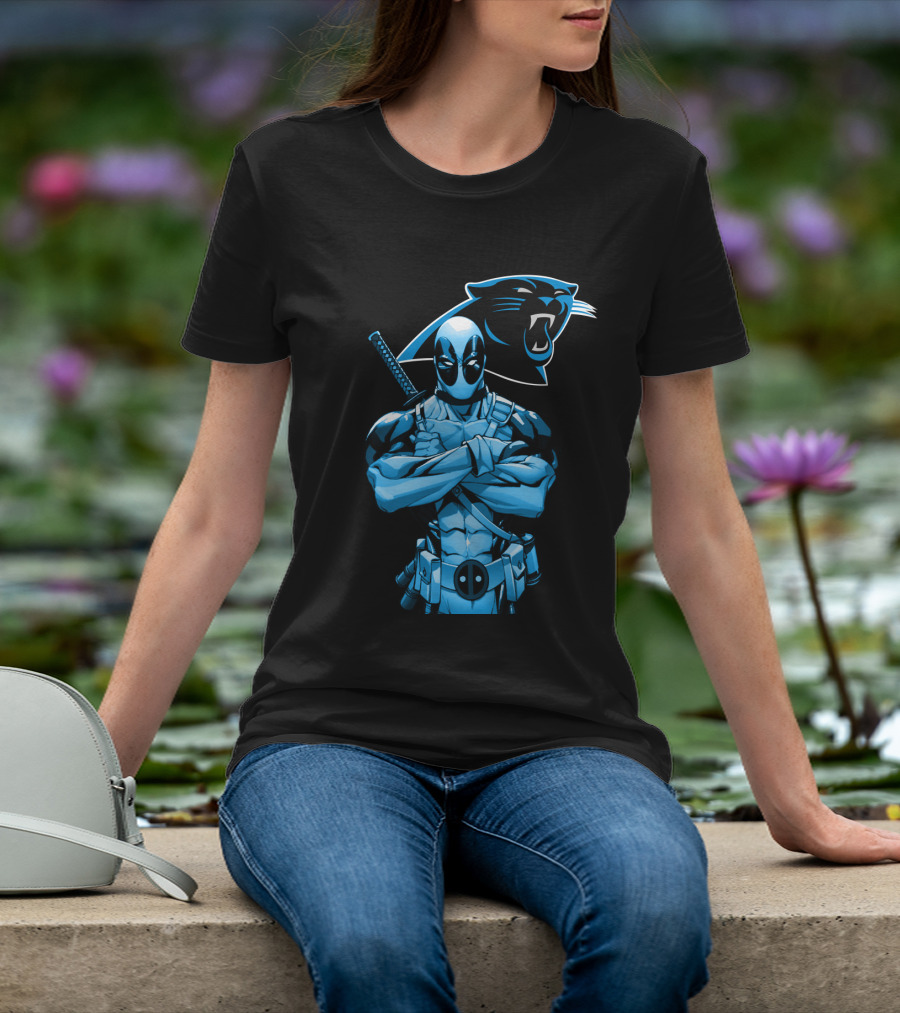 Carolina Panthers Deadpool Fusion T-Shirt