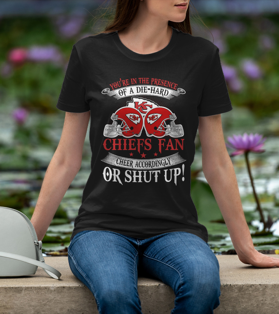 Kansas City Chiefs Fan Die-Hard Cheer Accordingly T-Shirt