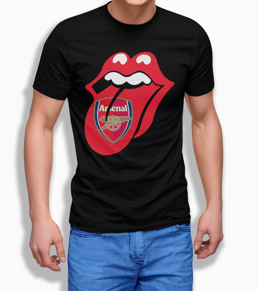 Arsenal Logo With Red Tongue T-Shirt