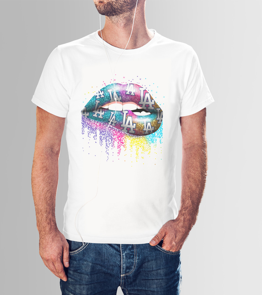 LA Dodgers Gradient Lip T-Shirt